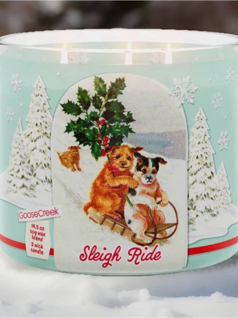 Goose Creek Sleigh Ride 3 wick Soy Candle, 14.5 oz.